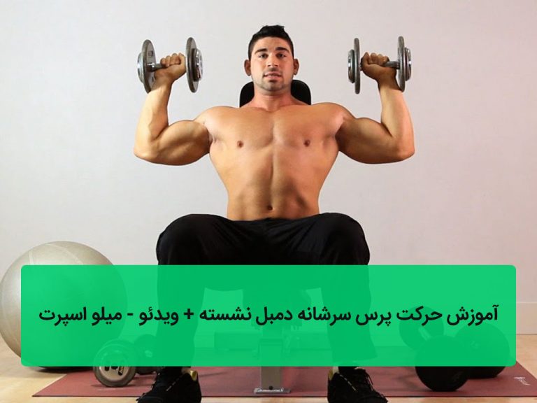 پرس سرشانه دمبل نشسته